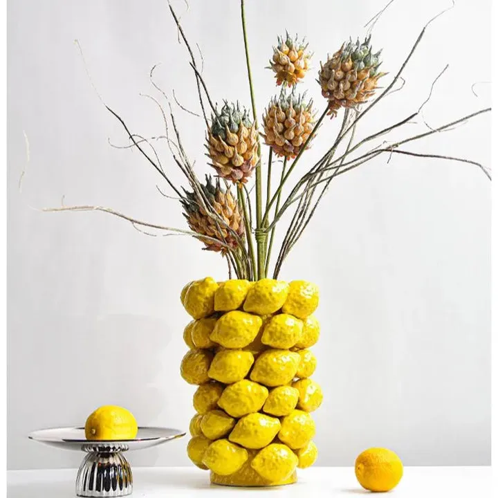 هدية منزلية ديكور صالون عصري مزهرية خزفية - Home Gift Modern Salon Decor Unique Ceramic