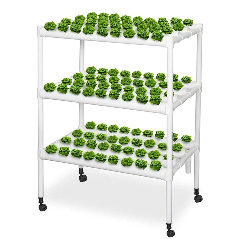 108 Plant Sites Hydroponic Grow Tool Kit | Vegetable Garden Hydroponic Grow System | With Wheels
