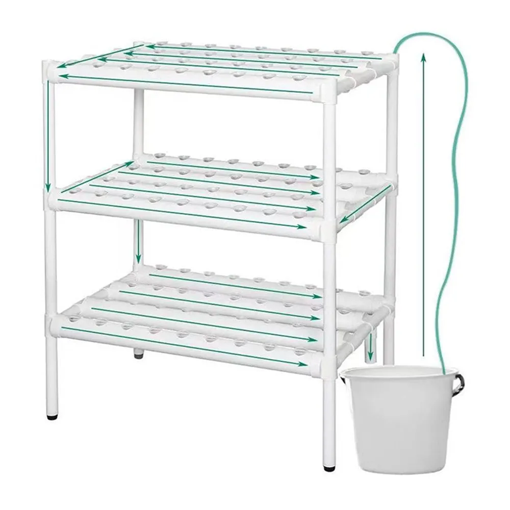 108 Plant Sites Hydroponic Grow Tool Kit | Vegetable Garden Hydroponic Grow System | With Wheels