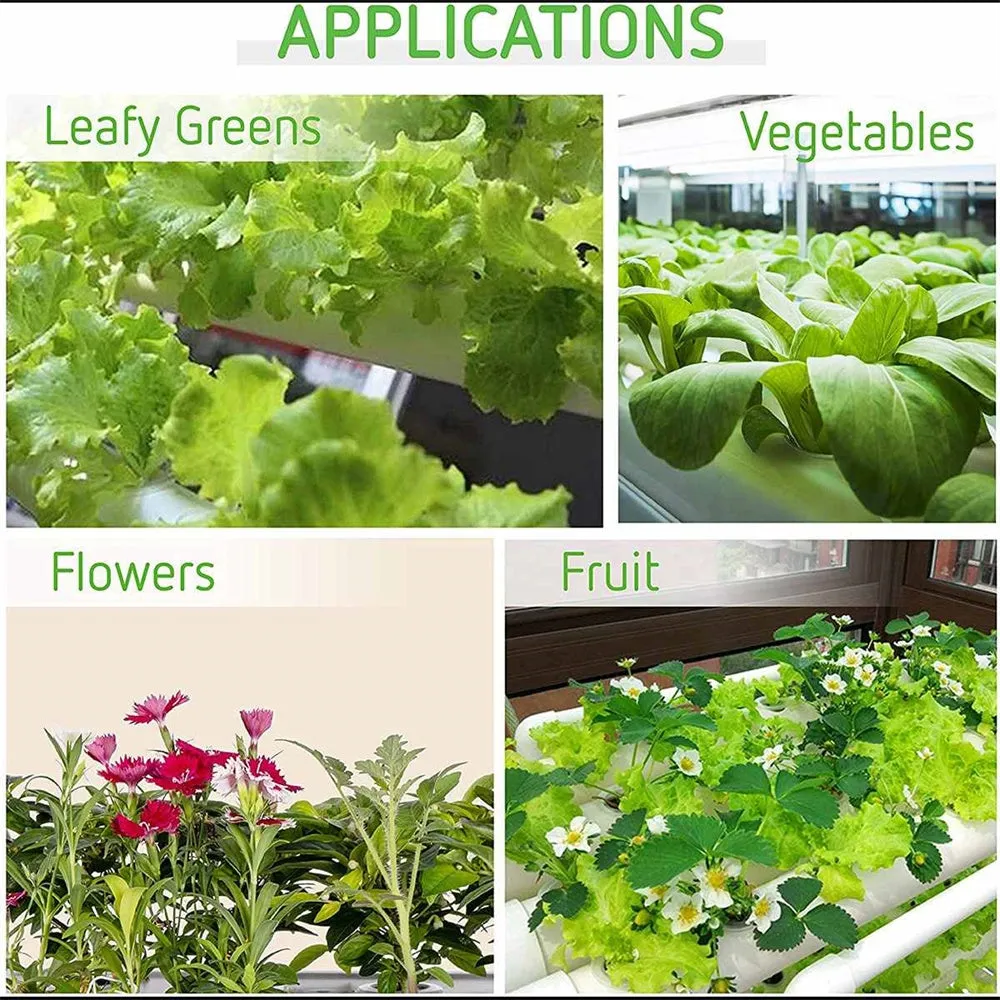 108 Plant Sites Hydroponic Grow Tool Kit | Vegetable Garden Hydroponic Grow System | With Wheels