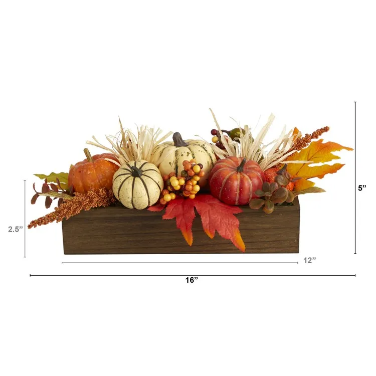 16" Harvest Pumpkin Arrangement