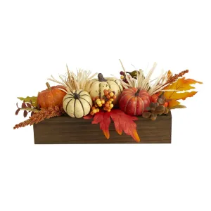 16" Harvest Pumpkin Arrangement
