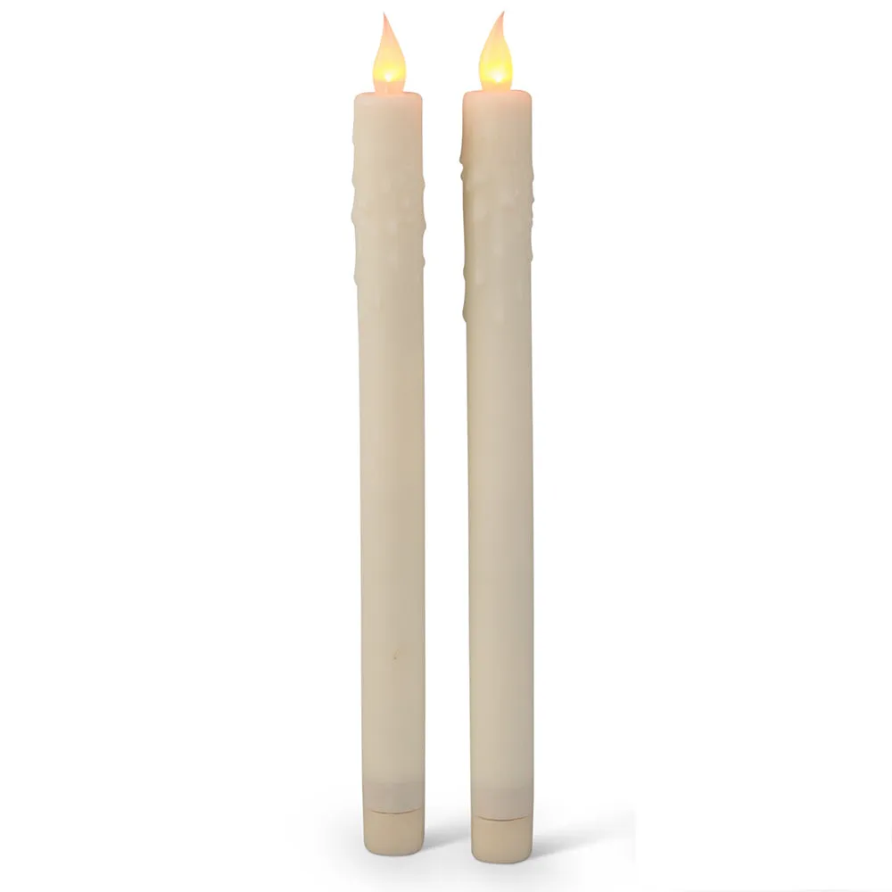 2-Piece LED Taper Candles Set 43213
