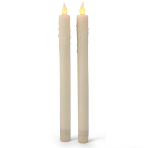 2-Piece LED Taper Candles Set 43213