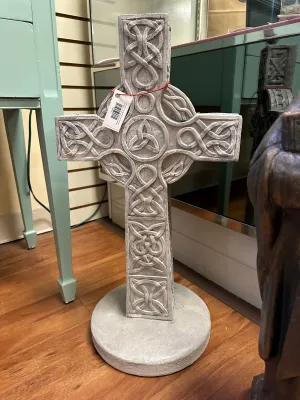 26 Celtic Cross (Doubled sided) Concrete, Outdoor.  ITEM CANNOT BE SHIPPED.