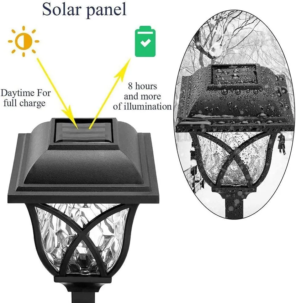2Pcs Of Outdoor Solar Waterproof Garden Led Light Ts-64