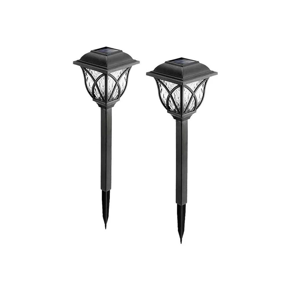 2Pcs Of Outdoor Solar Waterproof Garden Led Light Ts-64