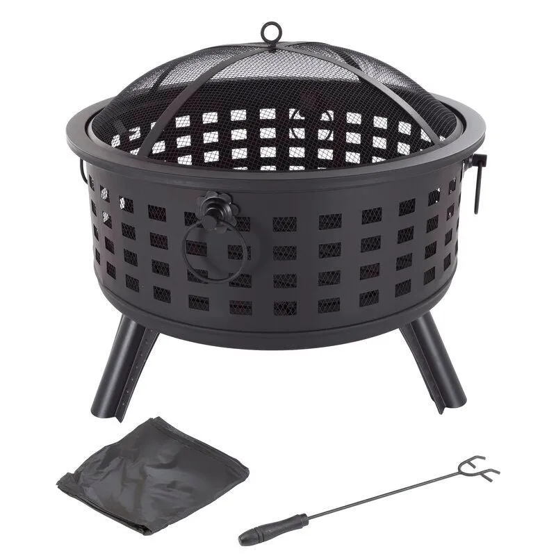 Adriel Steel Wood Burning Fire Pit
