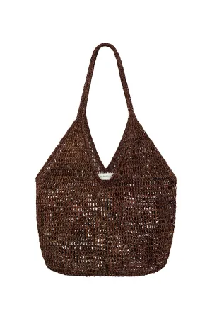 ALL WE NEED WEAVE BAG - CHOCOLATE
