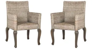 ARMANDO 18''H WICKER DINING CHAIR (SET OF 2)