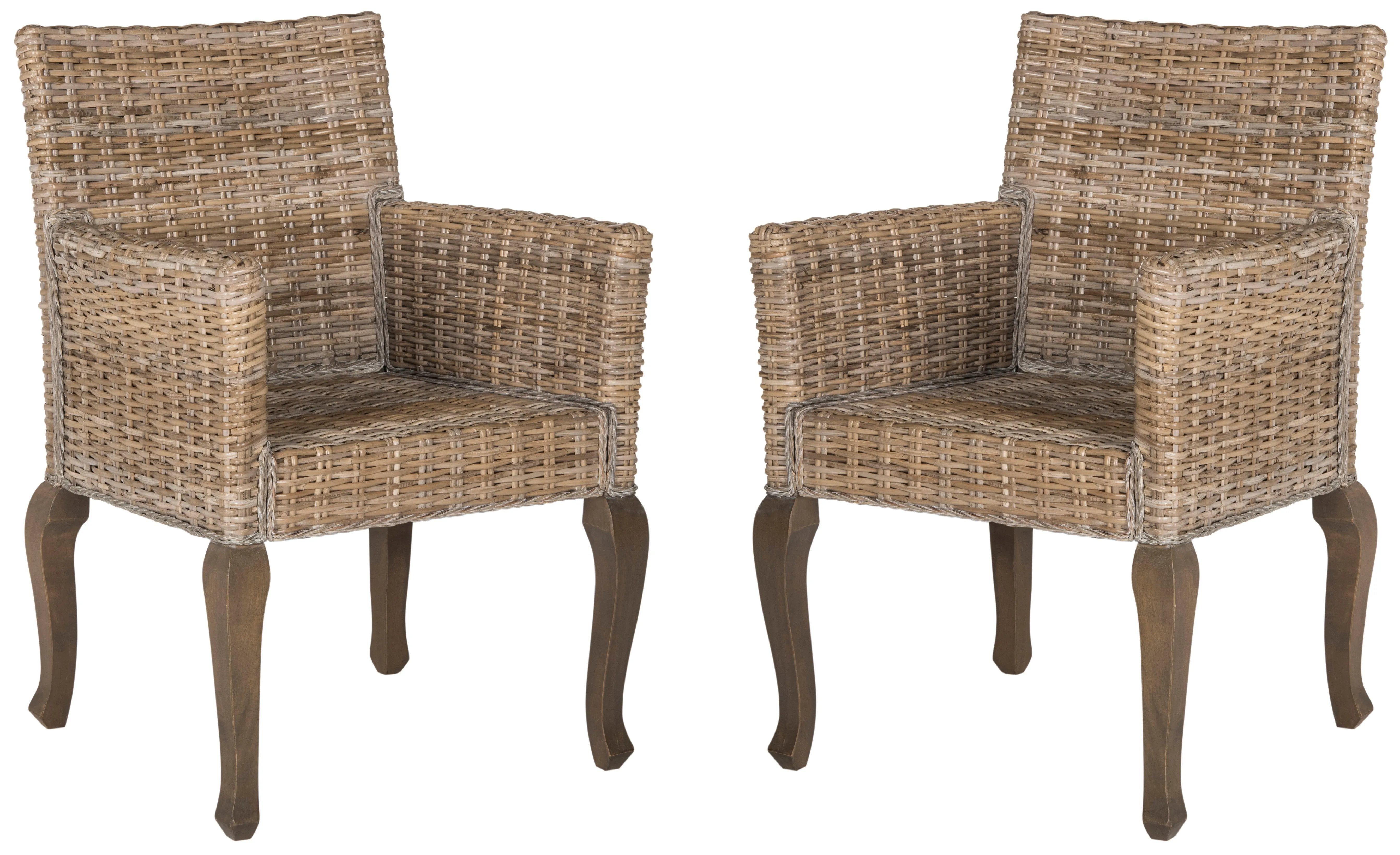 ARMANDO 18''H WICKER DINING CHAIR (SET OF 2)