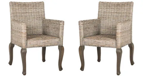 ARMANDO 18''H WICKER DINING CHAIR (SET OF 2)