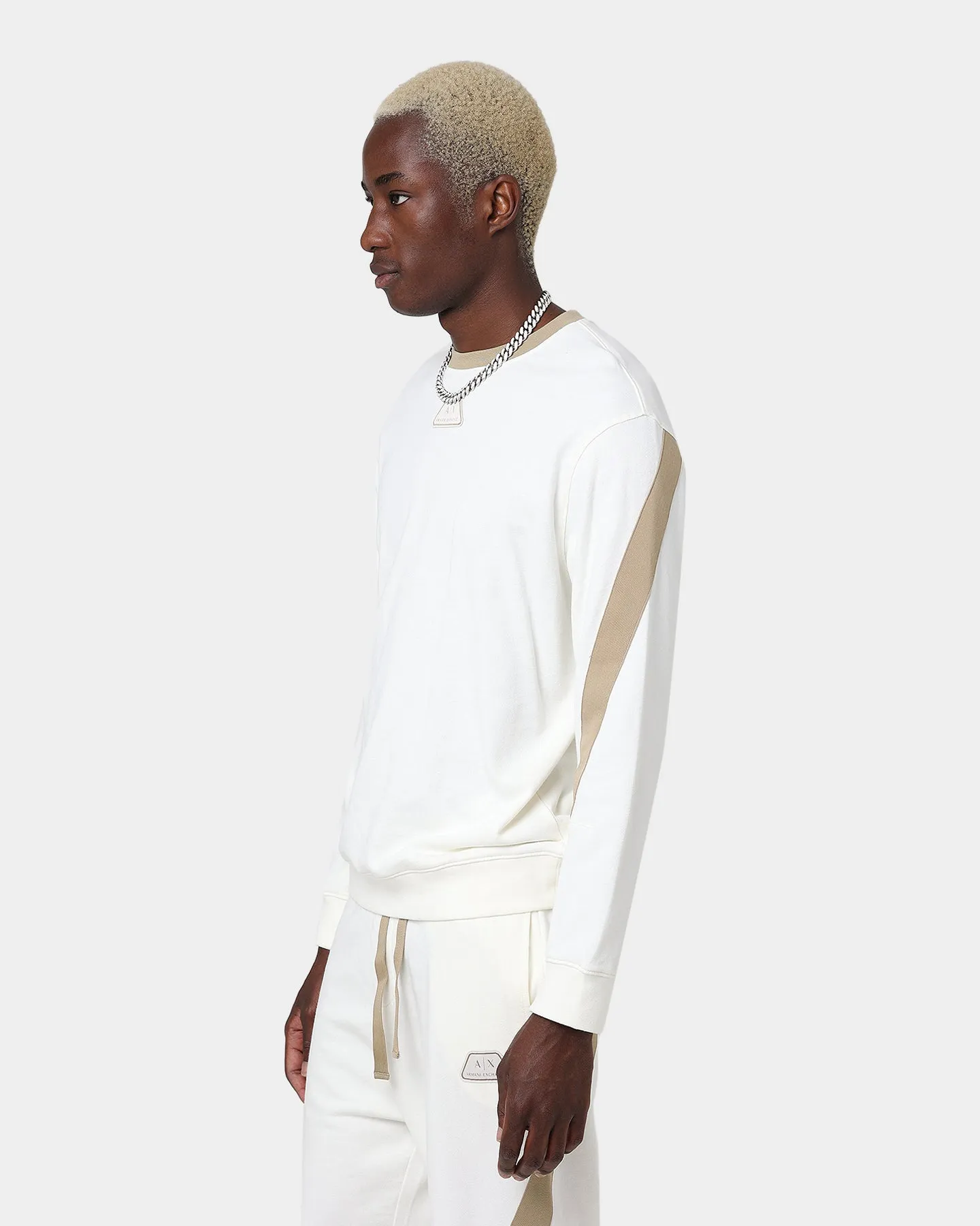 Armani Exchange Felpa Crewneck Cannoli/Tree House
