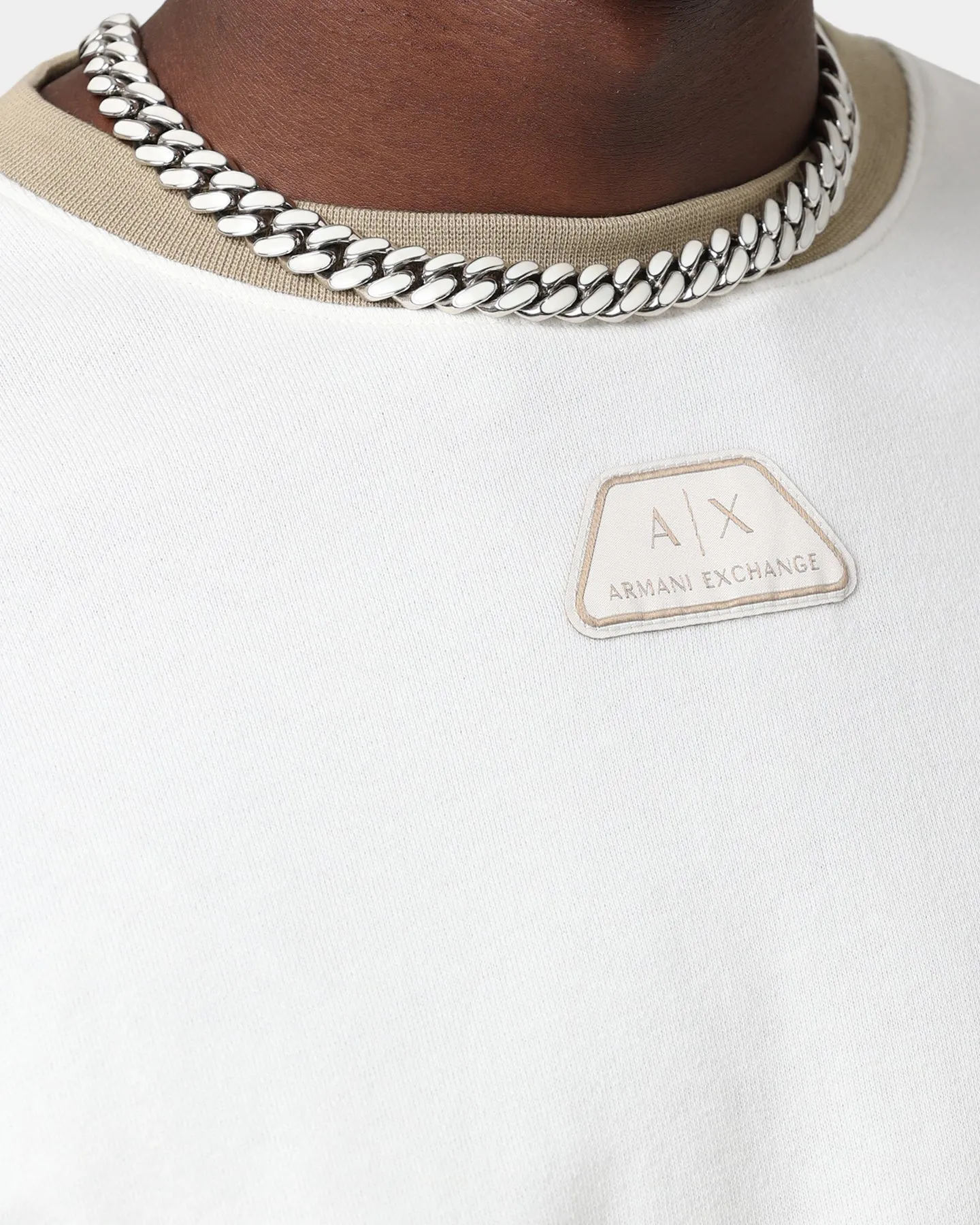 Armani Exchange Felpa Crewneck Cannoli/Tree House