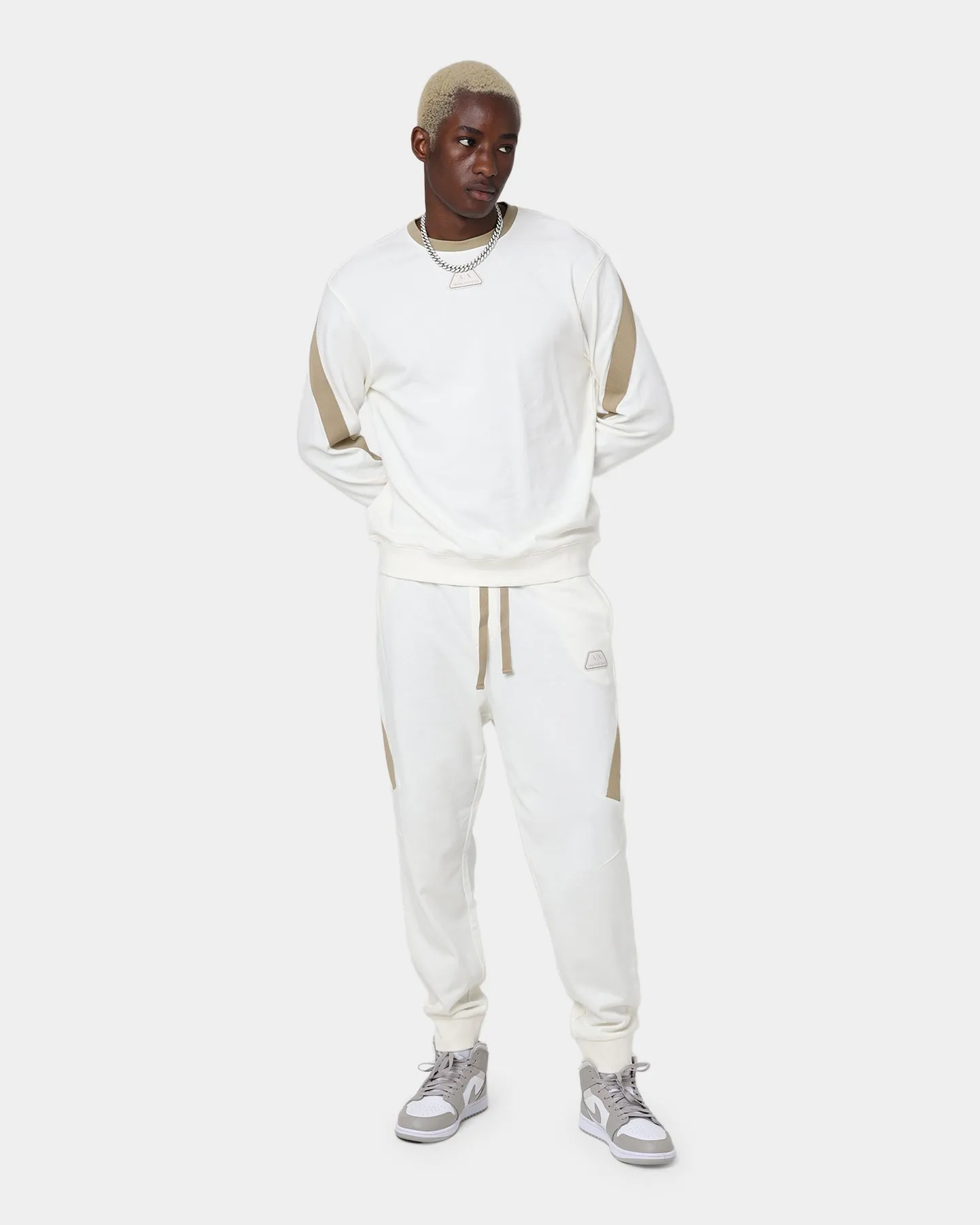 Armani Exchange Felpa Crewneck Cannoli/Tree House