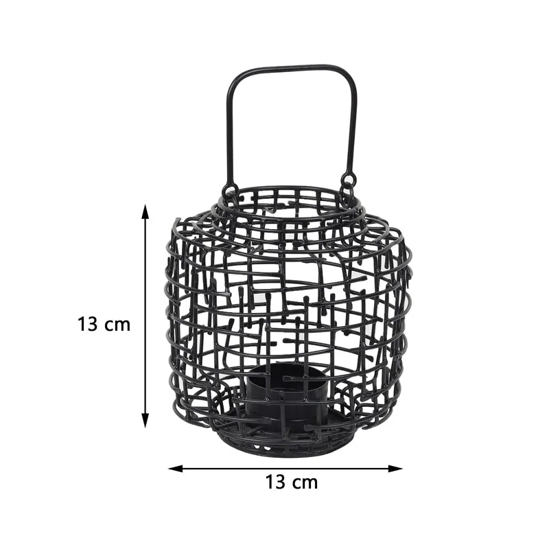 Armon Tealight Candle Holder - Black