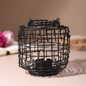Armon Tealight Candle Holder - Black