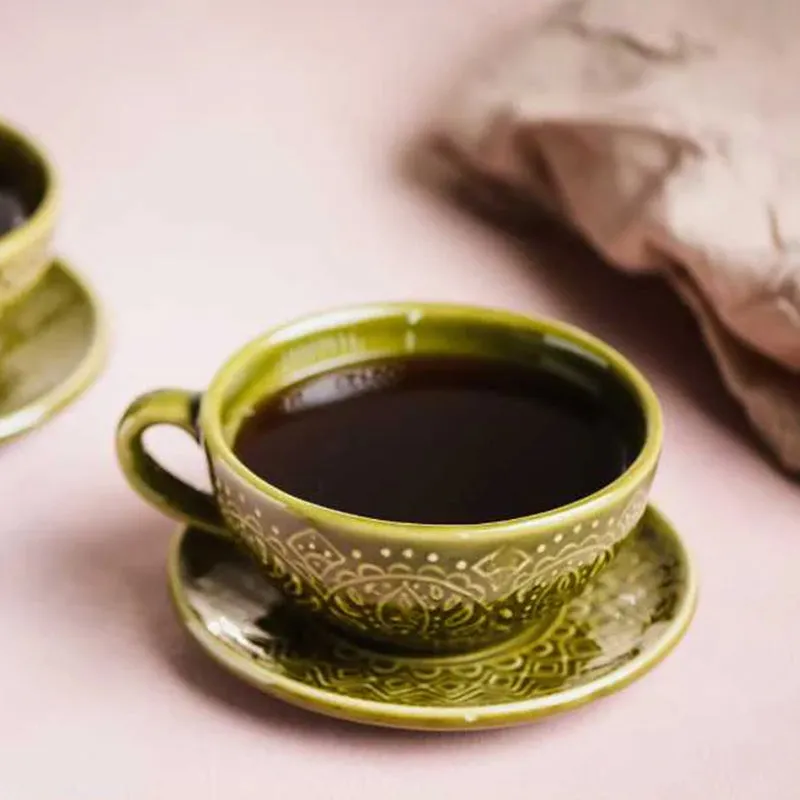 Aspensa Handmade Cup & Saucer - 400 ML
