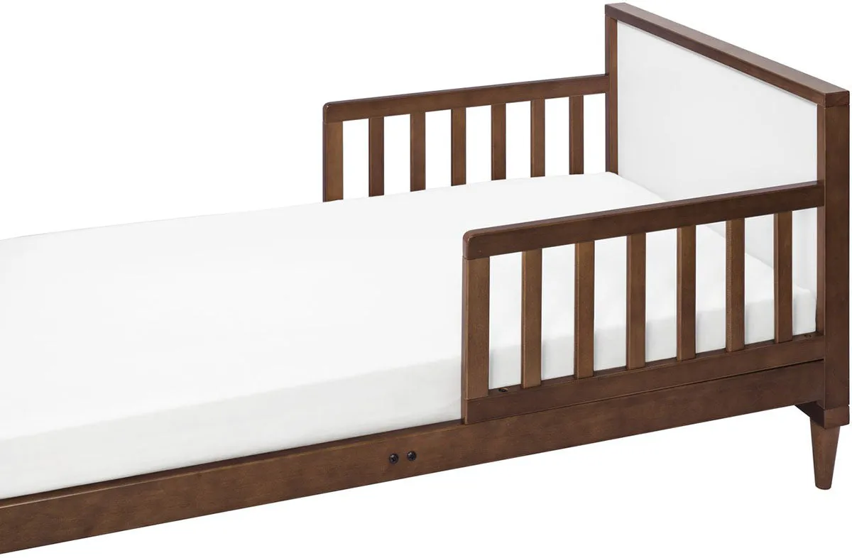 Babyletto Ziggy Toddler Bed - White / Walnut