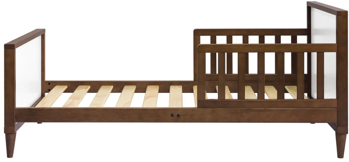 Babyletto Ziggy Toddler Bed - White / Walnut