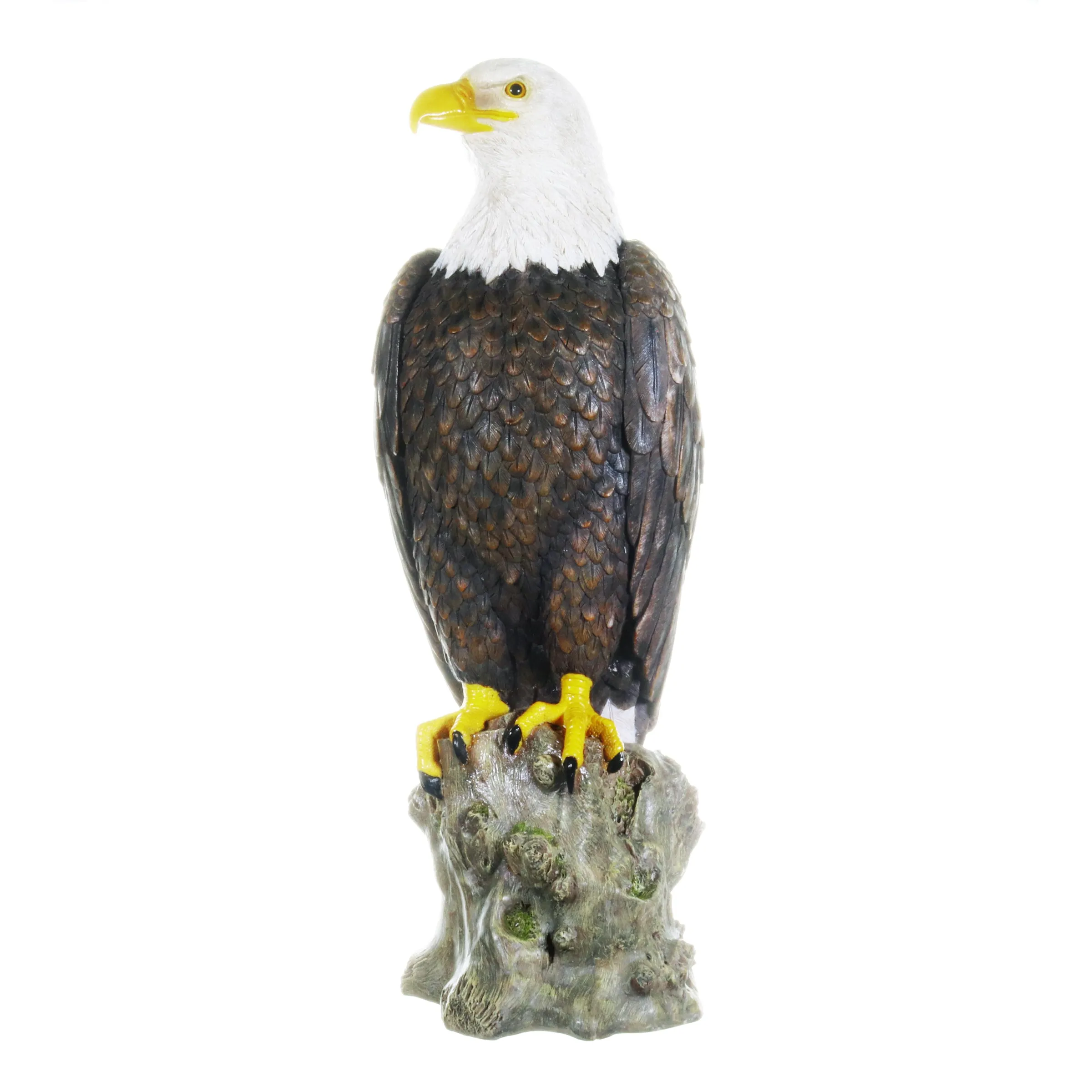 Bald Eagle on a Rock Statue, 8 by 21.5 Inches
