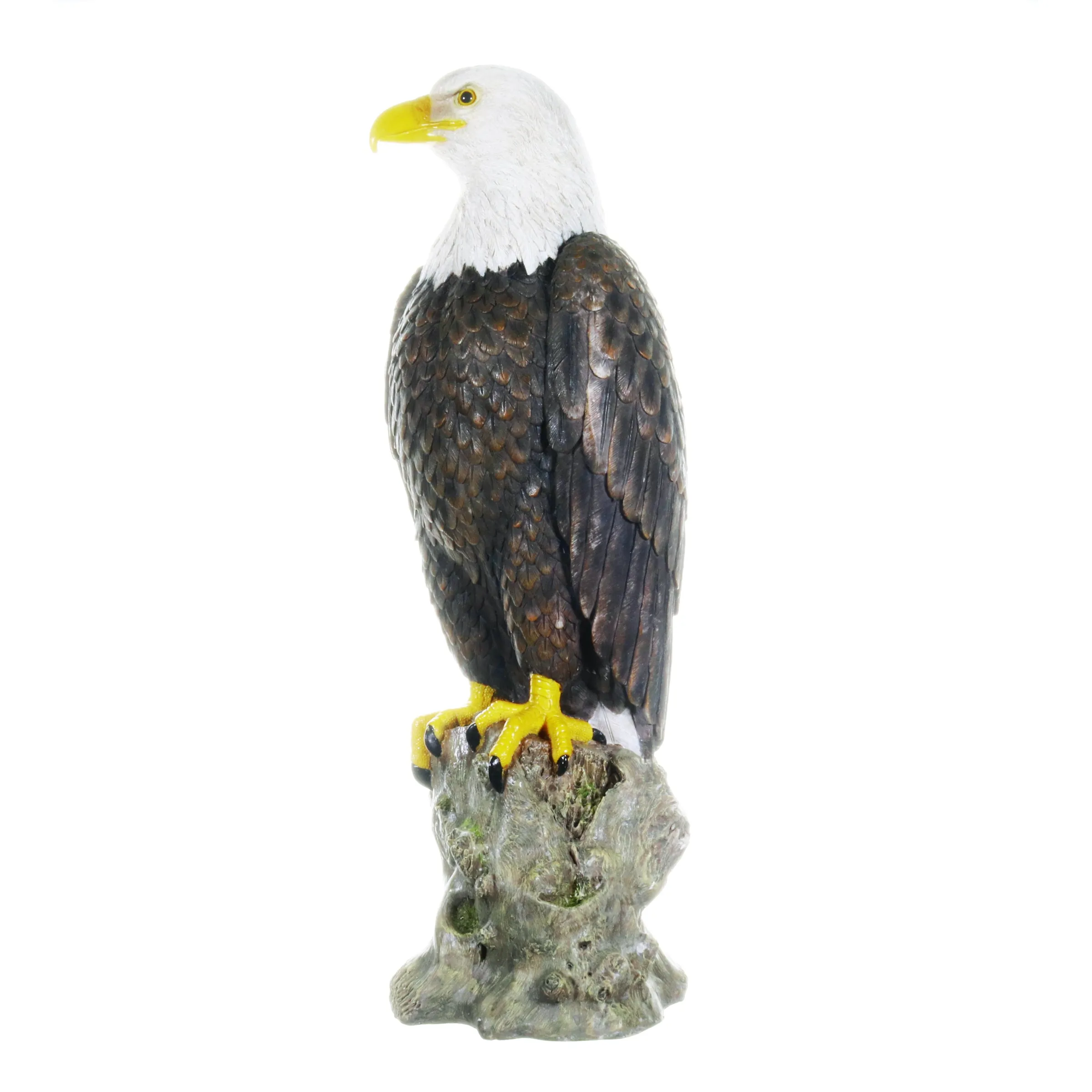 Bald Eagle on a Rock Statue, 8 by 21.5 Inches