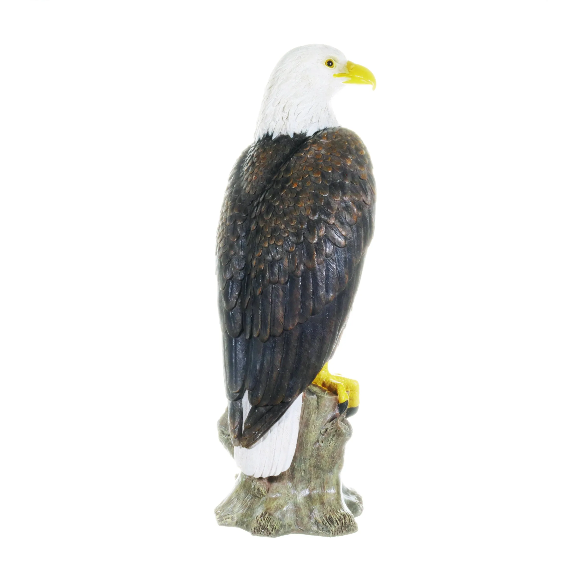 Bald Eagle on a Rock Statue, 8 by 21.5 Inches