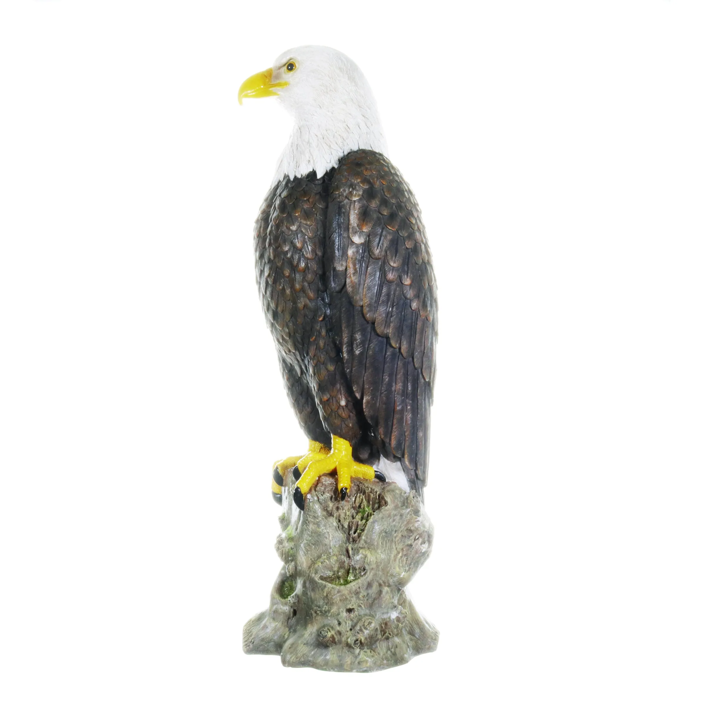 Bald Eagle on a Rock Statue, 8 by 21.5 Inches