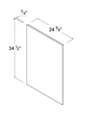 BDEP - Base Decorative End Panel - Modern Lite