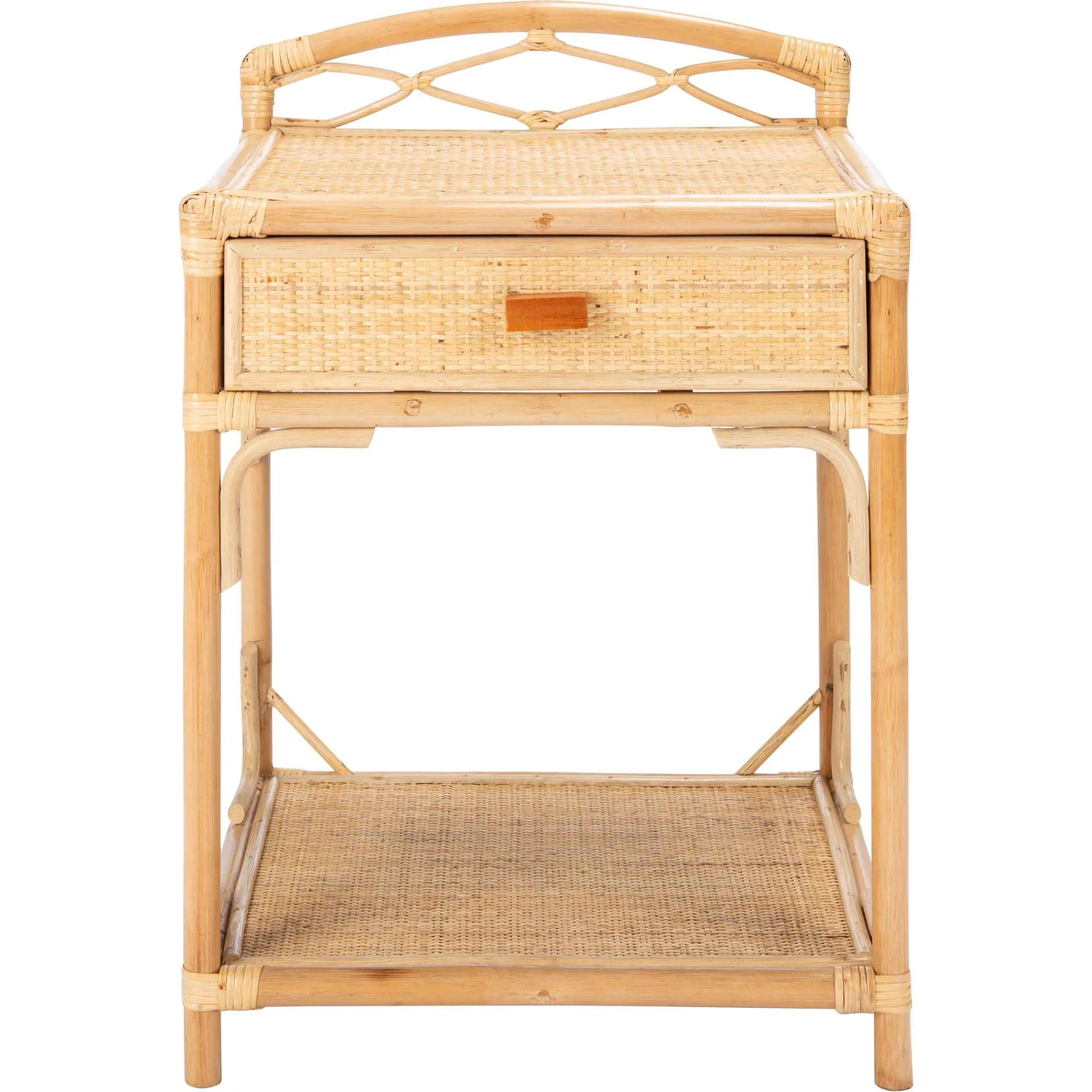 Beaufort 1 Drawer 1 Shelf Nightstand Natural