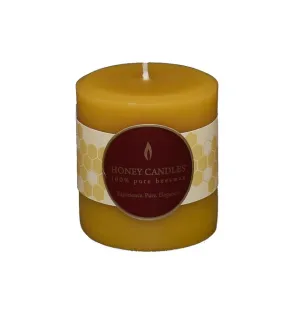 Beeswax Round Pillar Candle 3"x3"