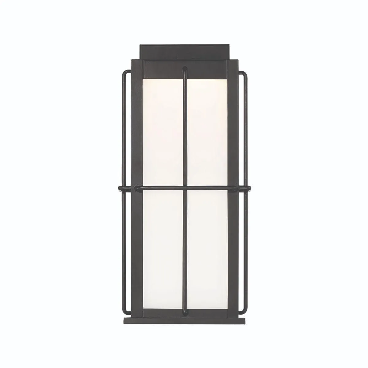 Bensa 15 In. LED Outdoor Wall Light Black Finish