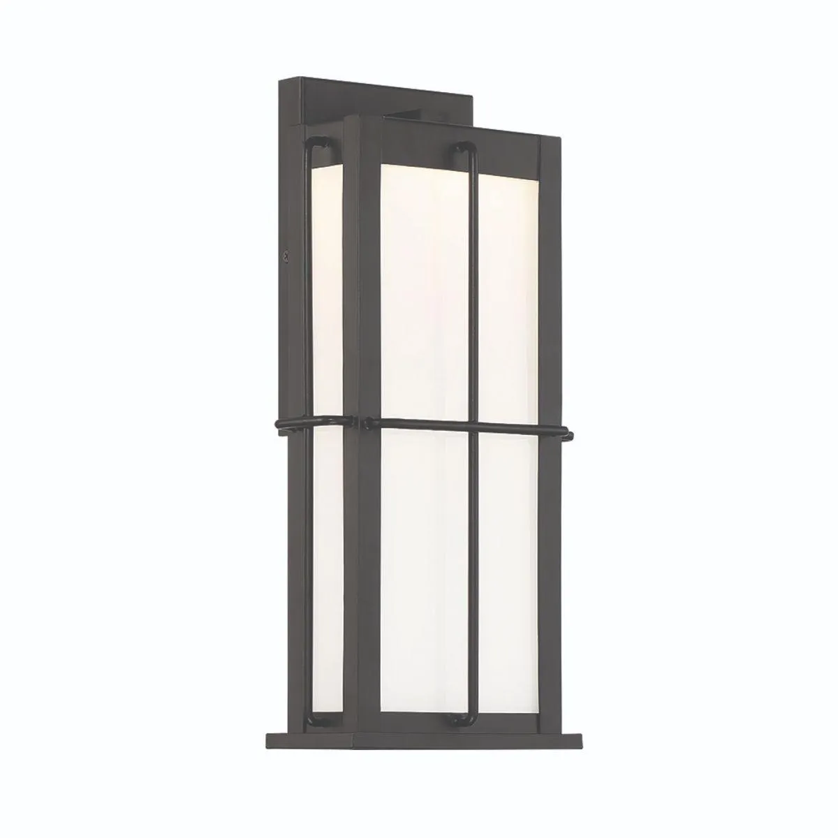 Bensa 15 In. LED Outdoor Wall Light Black Finish