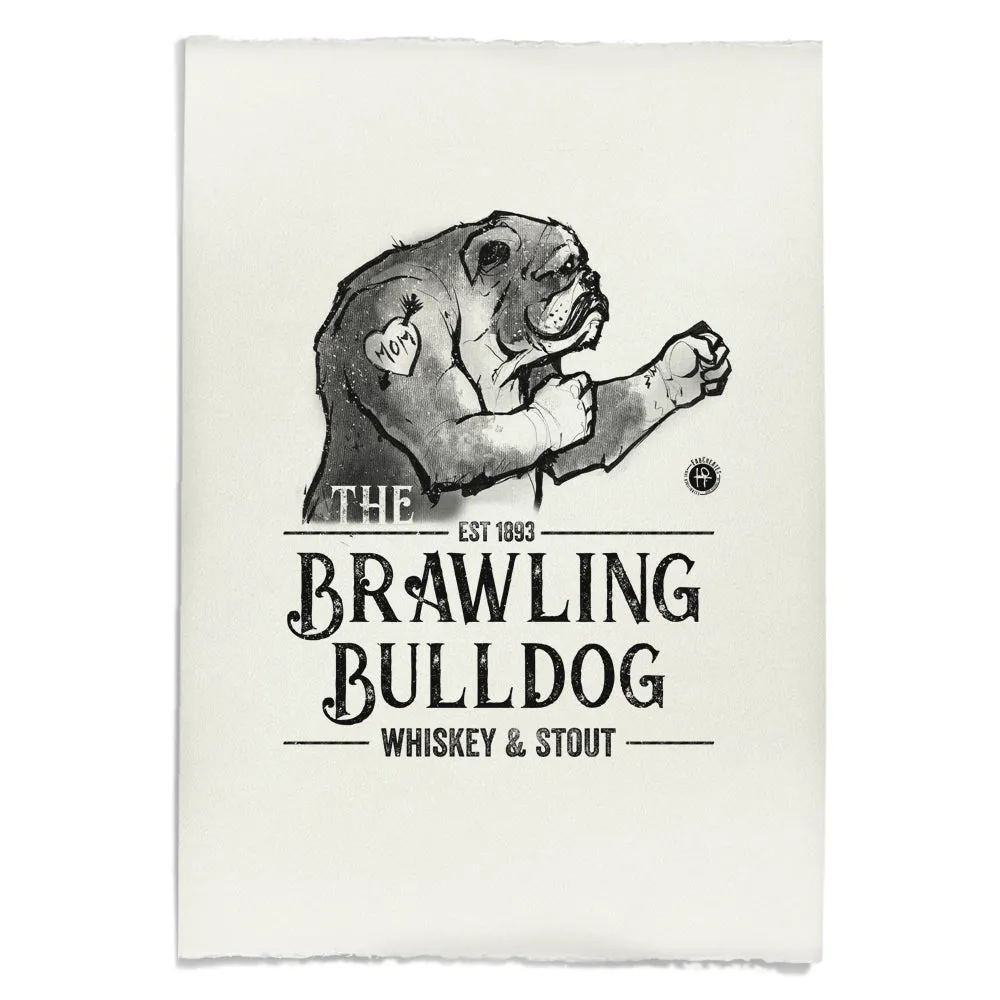 Brawling Bulldog Pub: Brawler's Haven Art Print