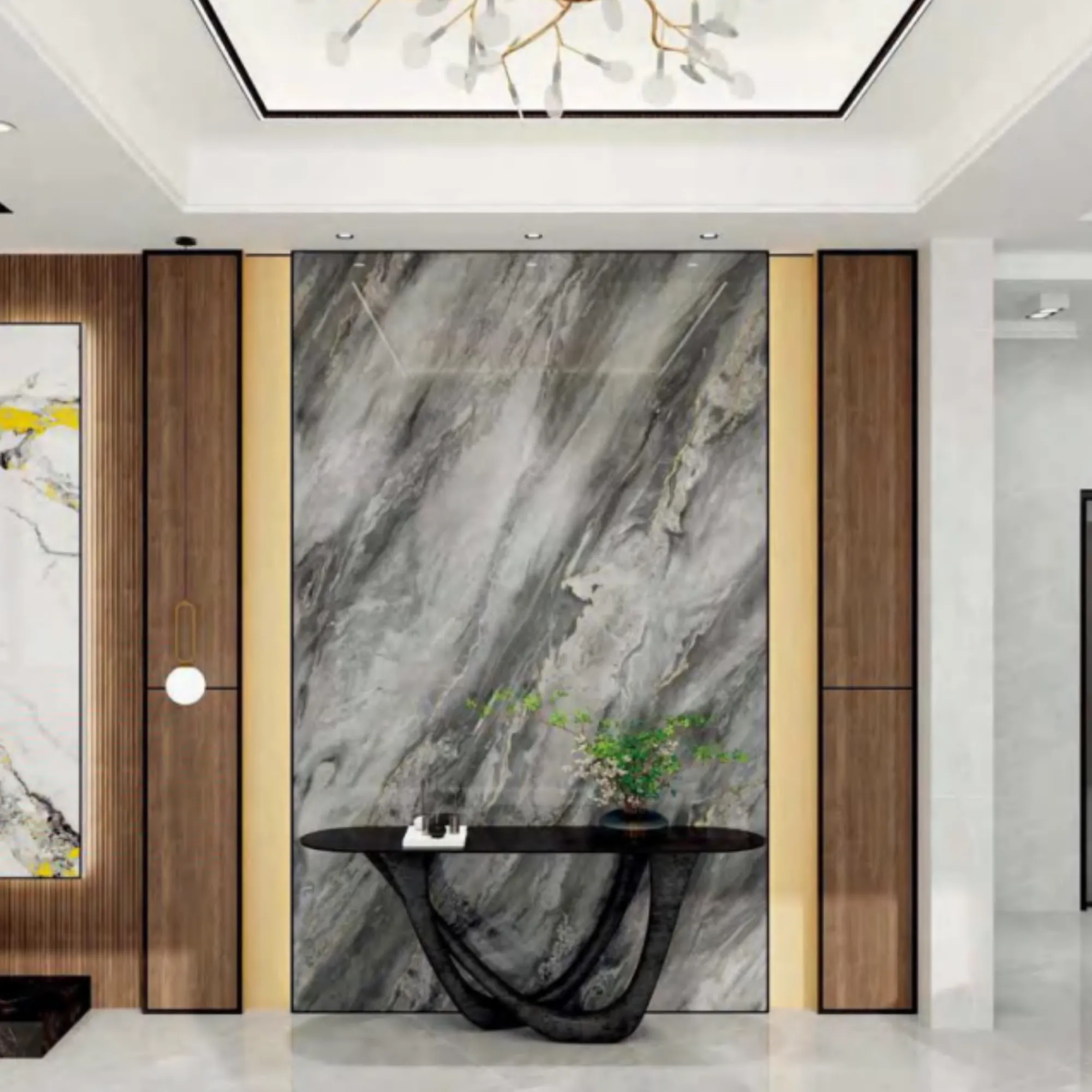 Carbon Crystal Decorative Wall Panels - Matte Slate Series