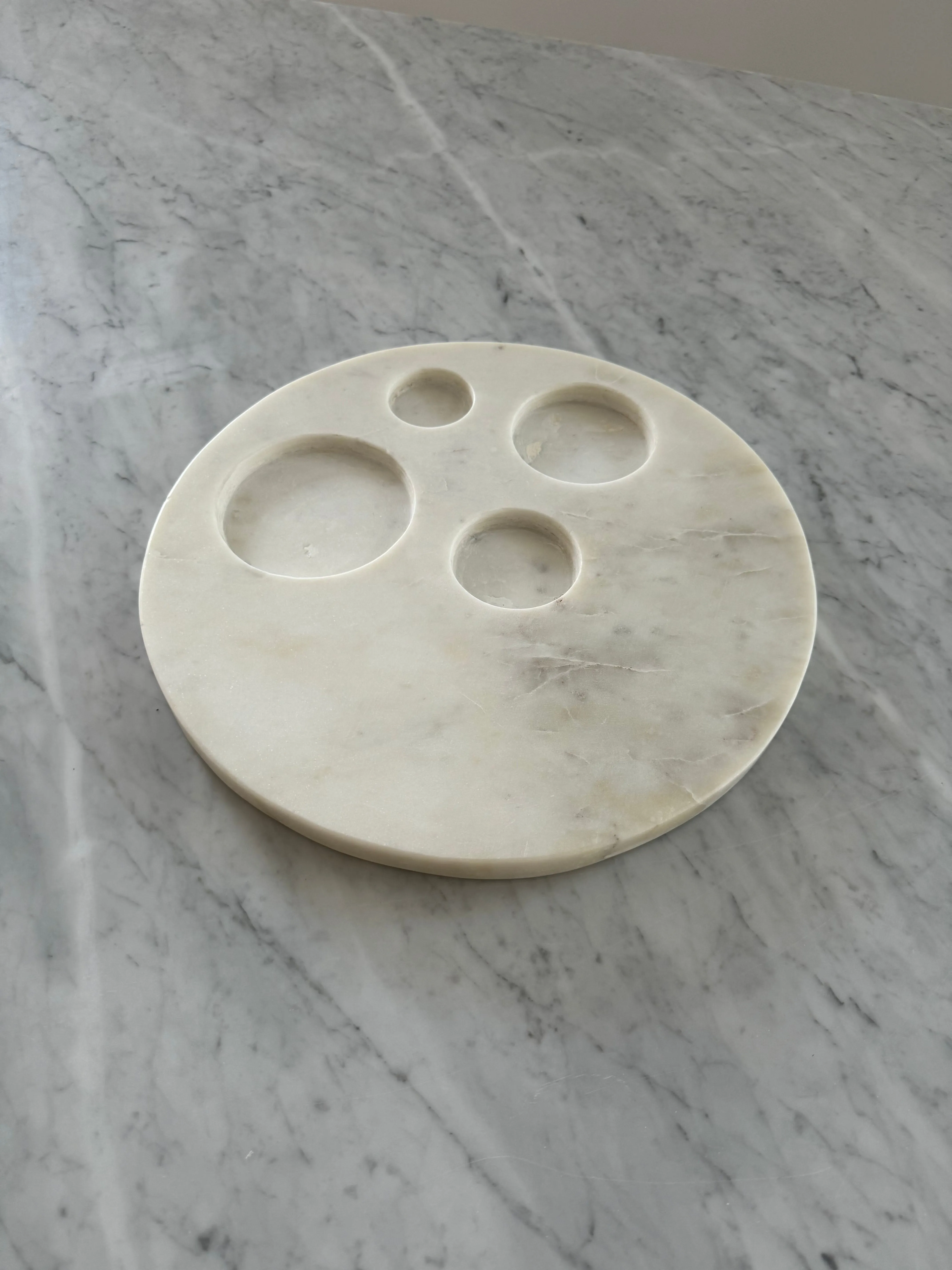Carrara Candle Plate