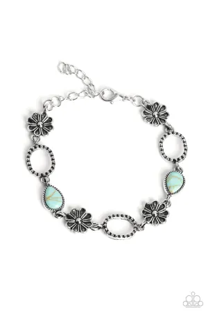 Casablanca Craze Blue Stone Bracelet - Paparazzi Accessories