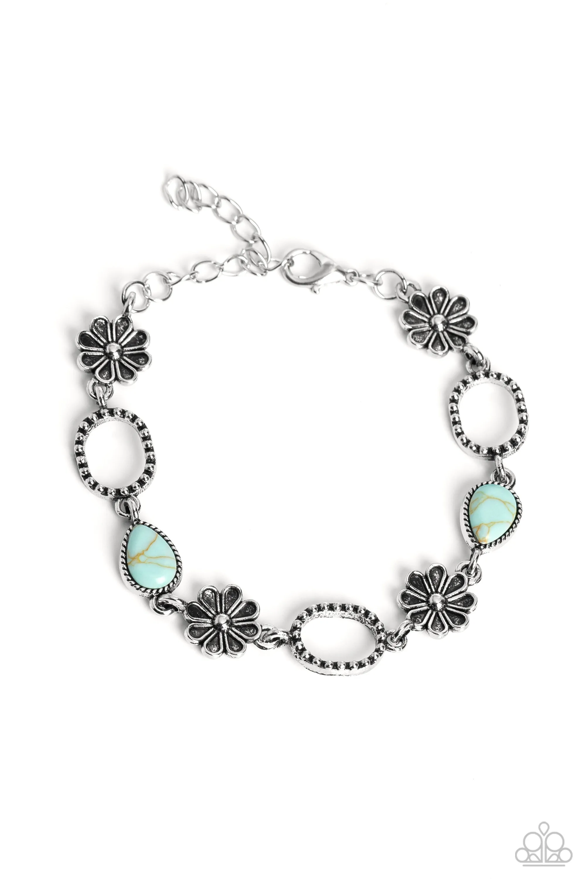 Casablanca Craze Blue Stone Bracelet - Paparazzi Accessories