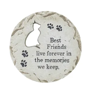 Cat Memorial Resin Garden Stepping Stone Marker, 12 Inches