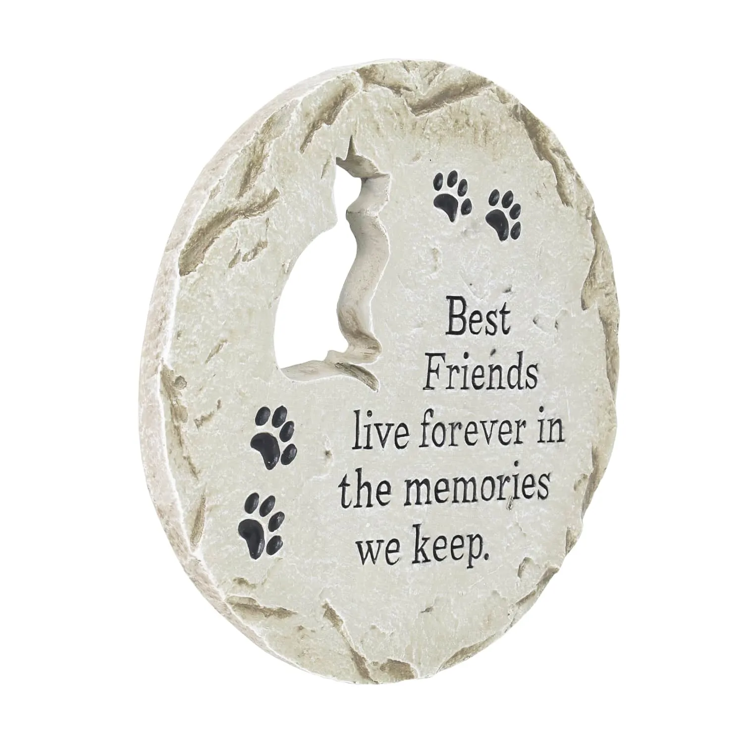 Cat Memorial Resin Garden Stepping Stone Marker, 12 Inches