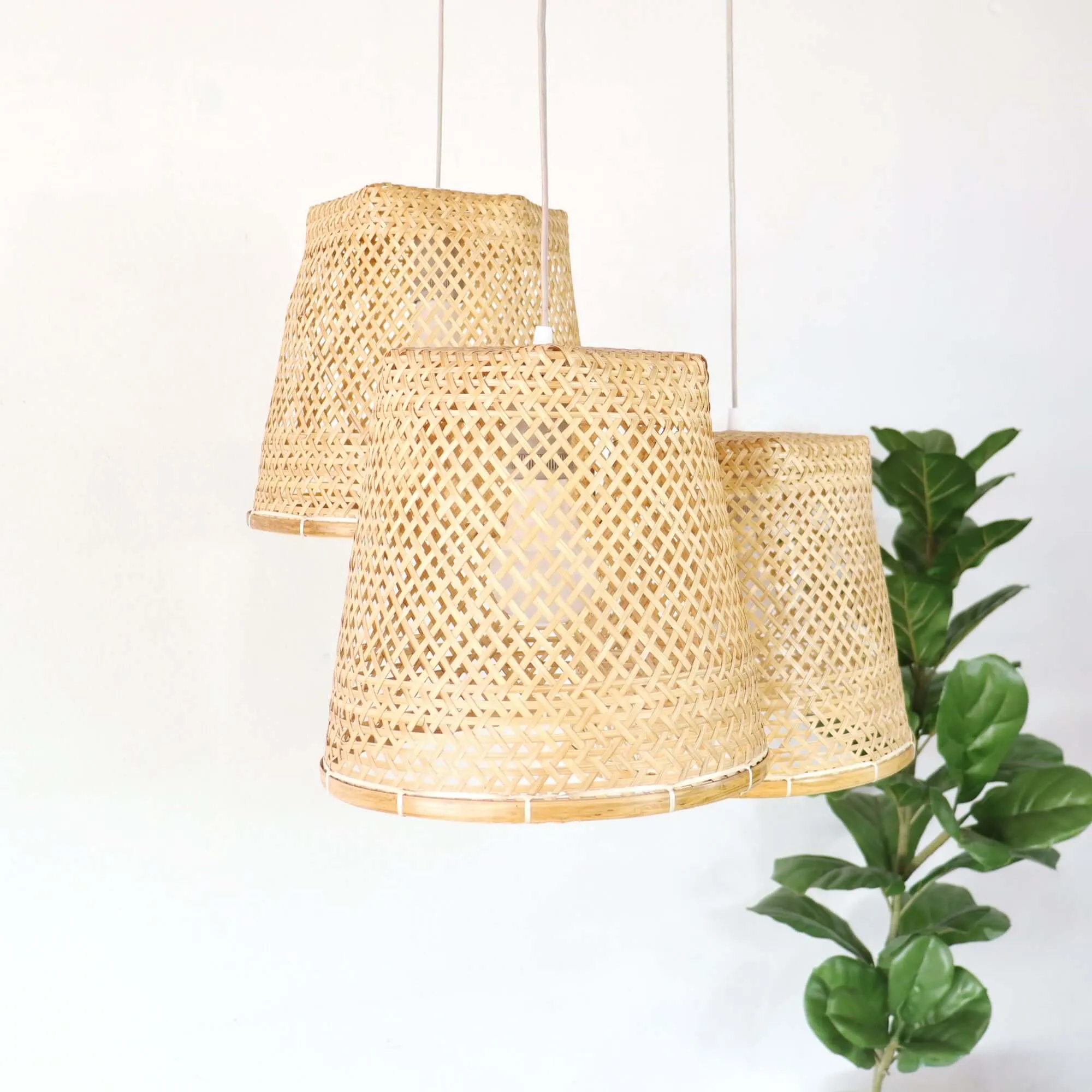 Cha Ya Nee - Bamboo Pendant Light Shade By Thaihome