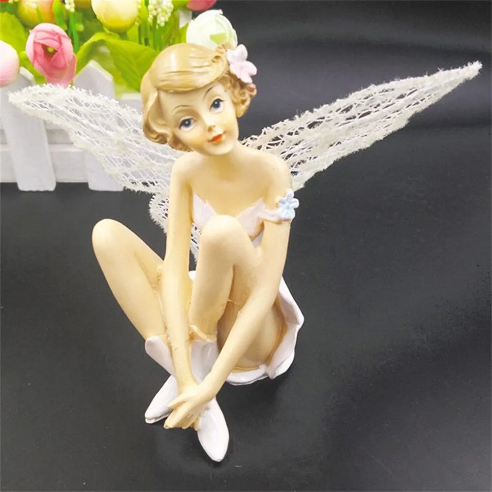 Charming Lovebirds on a Swing Figurines for Enchanting Fairy Gardens