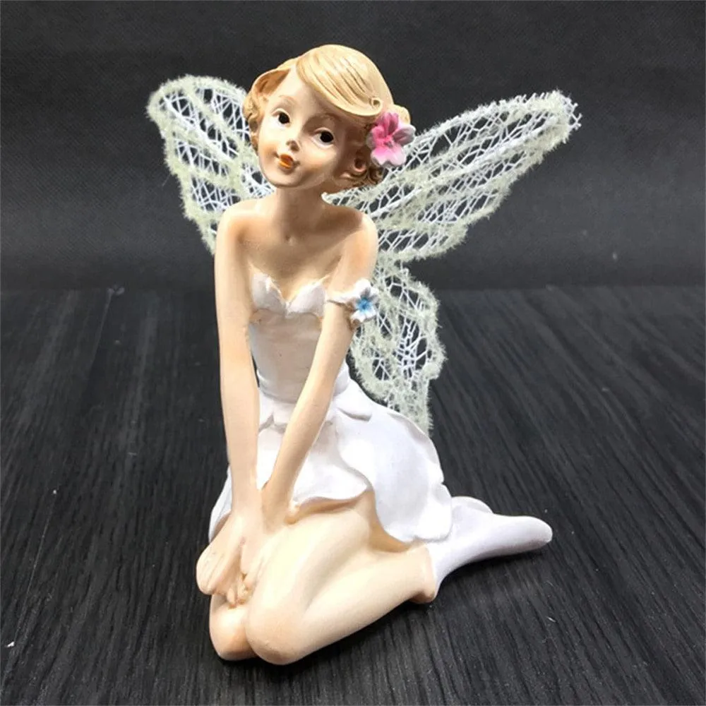 Charming Lovebirds on a Swing Figurines for Enchanting Fairy Gardens