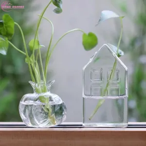 Clear Glass Hydroponic Vase
