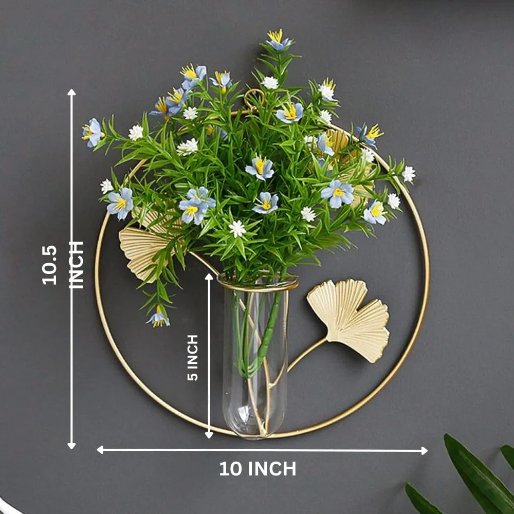 CraftVatika Home Decor items wall hanging Metal Wall Art Decorative Item for Home, Home Decoration Items,Living Room Balcony, Bedroom, Drawing Room, Set of 3 for Indoor Flowers Vases