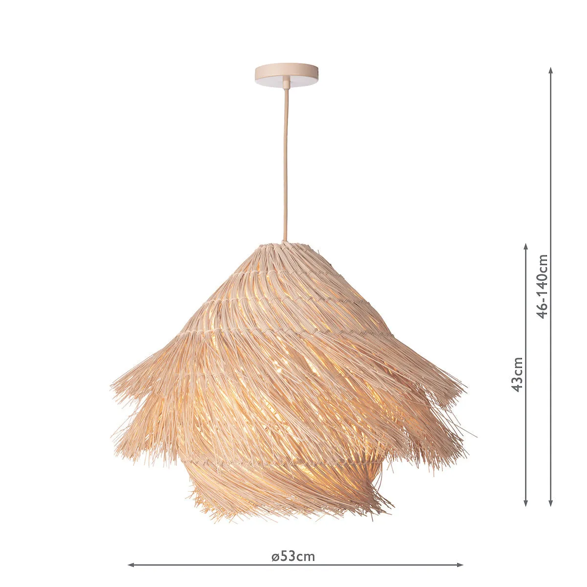 Dar Preveli Pendant woven Rattan