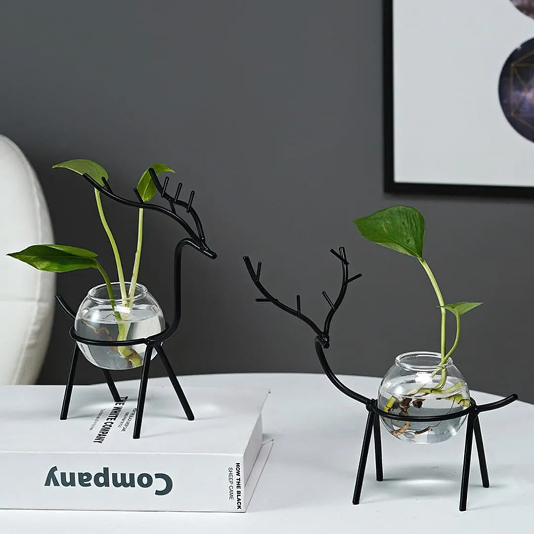 Deer Hydroponic Vase