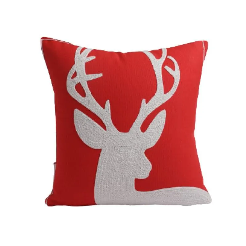 Deer Silhouette Cushion Cover