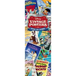 DISNEY VINTAGE POSTERS 2025 SLIM CALENDAR