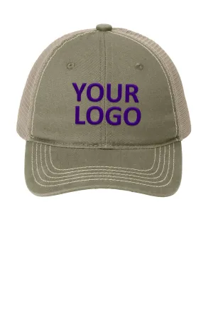 District Super Soft Mesh Back Caps, Olive/ Khaki
